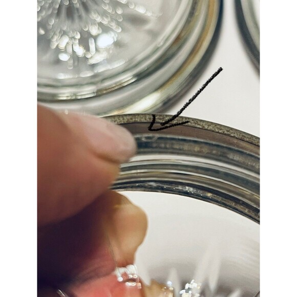 Vintage Leonard Italy Silverplate & Glass Coasters Set of 8 Starburst Design - Picture 11 of 12